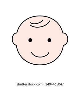 Vector illustration of a little smiling boy