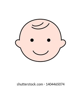 Vector illustration of a little smiling boy