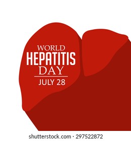 Vector illustration of a Liver for World Hepatitis Day.