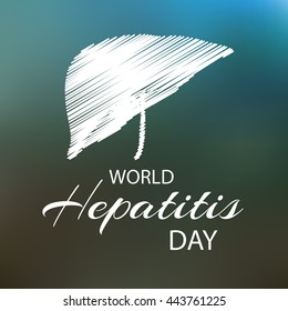 Vector illustration of a Liver for World Hepatitis Day.