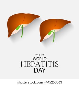 Vector illustration of a Liver for World Hepatitis Day.