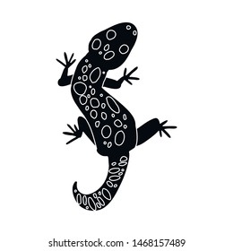 Vector illustration of lizard and gecko sign. Set of lizard and creature vector icon for stock.