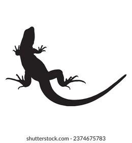 Ilustración vectorial de Lizard Silhouette