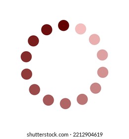 Vector illustration of loading symbol on a white background. Abstract circular load icon.