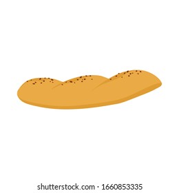 Vektorillustration Illustration von Laib und Bun-Zeichen. Kollektion von Loaf und Vektorillustration Icon für Stock.