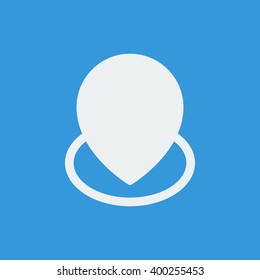 Vector illustration of location icon. Premium quality web icon