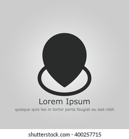 Vector illustration of location icon. Premium quality web icon