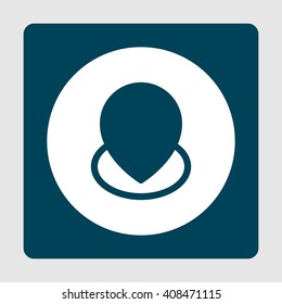 Vector illustration of location icon. Premium quality web icon