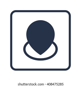 Vector illustration of location icon. Premium quality web icon