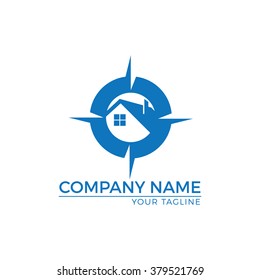 Vector Illustration : Locations Real Estate Logo / Abstract Buildings Logo