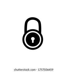 Vector illustration of lock icon