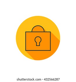 Vector illustration of lock icon
