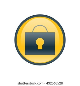 Vector illustration of lock icon
