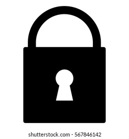 Ilustración vectorial del icono de bloqueo

