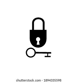 Icono de bloqueo y clave de vectores