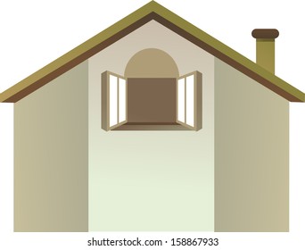 Vector illustration of a lodge