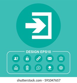 Vector Illustration Log In Icon