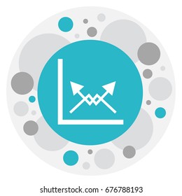 Vector Illustration Of Logical Symbol On Diagram Icon. Premium Quality Isolated Schema Element In Trendy Flat Style.