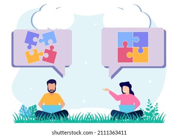 Vector illustration of logical thinking and critical assessment of the mind concept of intelligence. an effective and intelligent information capture approach.
