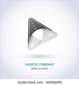 Vector Illustration. Logistic logo