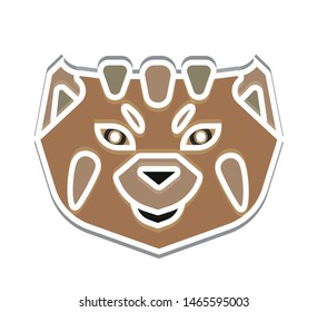 The vector illustration logo animal