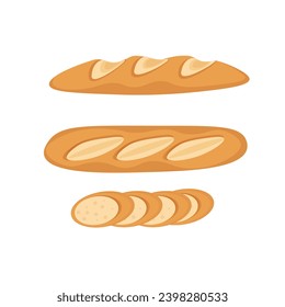 Logotipo de imagen vectorial Pan de Baguette