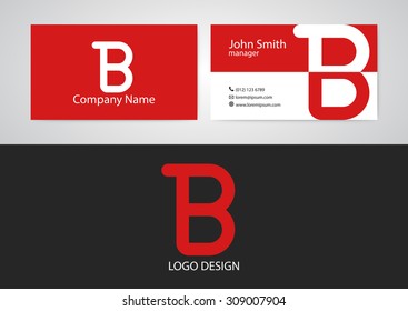 Vector illustration of logo and business card.