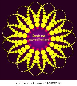 Vector illustration of the logo of the circles