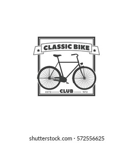 Vector illustration of the logo "Classic bike club".