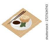 Vector Illustration logo Clip art Shoyu Soy Sauce 