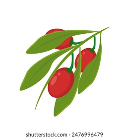 Vektorillustration-Logo Clip art Fresh goji berries fruits 