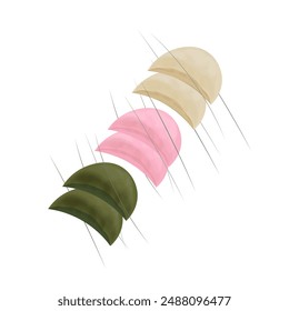 Vektorillustration-Logo Clip art Songpyeon oder tteok Halbmond 
