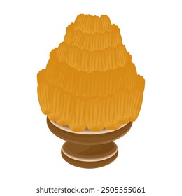 Vector Illustration Logo Clip Art Stack French Madeleine Cookies