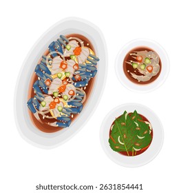 Logotipo de ilustração vetorial Clipart Ganjang Gejang With Saewoo jang or saeu jang