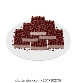 Vector Illustration Logo Clipart Pat Sirutteok on a Plate