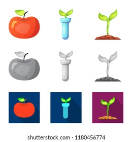 Vector illustration of  and  logo. Collection of  and  vector icon for stock.
