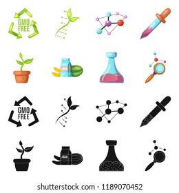 Vector illustration of  and  logo. Collection of  and  stock vector illustration.