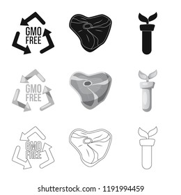 Vector illustration of  and  logo. Collection of  and  stock symbol for web.
