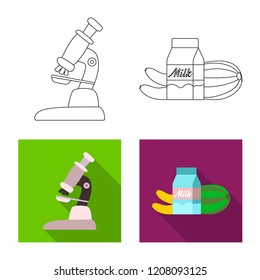 Vector illustration of  and  logo. Collection of  and  stock symbol for web.