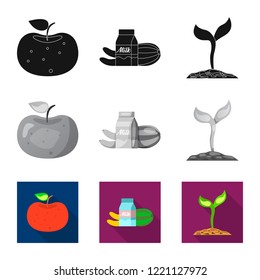 Vector illustration of  and  logo. Collection of  and  stock symbol for web.