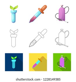 Vector illustration of  and  logo. Collection of  and  stock vector illustration.