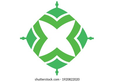 Vector illustration of logo combination template, mosque dome and book. 6000x4000 pixel perfect.