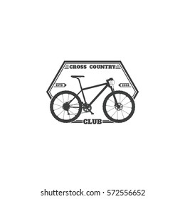 Vector illustration of the logo "Cross Country club".