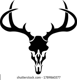 2,153 Deer Skull Silhouette Images, Stock Photos & Vectors | Shutterstock