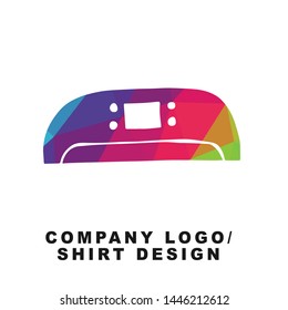 Vector Illustration Logo Design of Aircon Technology with Geometry Polygon Rainbow Color. Graphic Design for Shirt, Background, Template, Layout, Website, Mobile App and More.