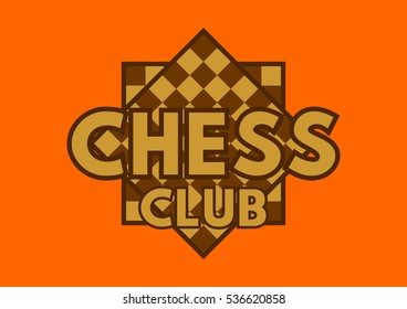 Vector illustration of logo design for a chess companies or a chess player. Flat design.