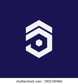 Vector illustration of a logo design forming letters and symbols, perfect for company logo and icon.