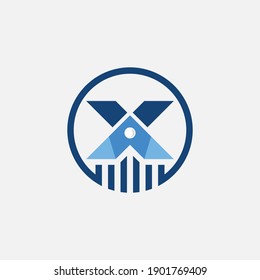 Ilustración vectorial de un diseño de logo formando letras y símbolos, perfecto para el logotipo y el icono de la compañía.