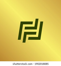 Vector illustration of a logo design forming letters and symbols, perfect for company logo and icon.