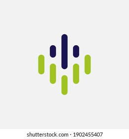 Vector illustration of a logo design forming letters and symbols, perfect for company logo and icon.